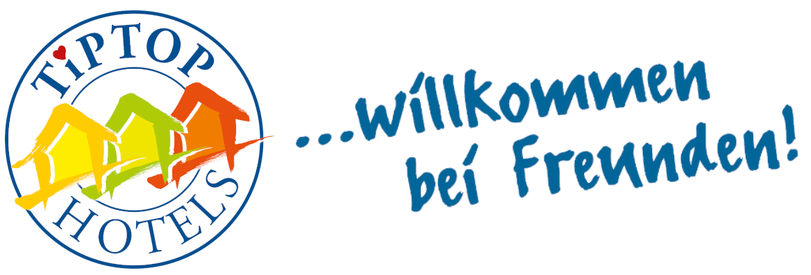 TIPTOP Logo mit Willkommen